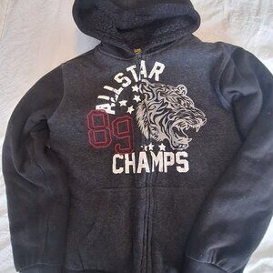 Jacket with lion print